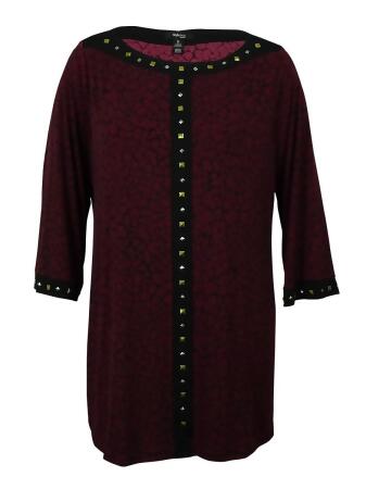 Style Co Women's Studded Tunic Blouse - PXL