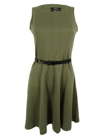 Style Co. Women's Sleeveless Belted Dress - 6P