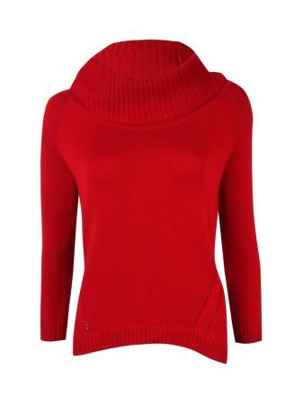 Inc International Concepts Women's Cowl 3/4 Sleeves Sweater - XS
