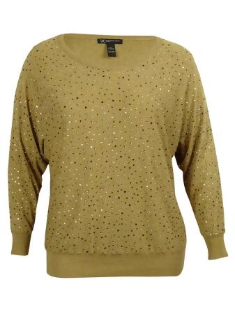 Inc Women's Embellished Scoop Neck Sweater - 0X