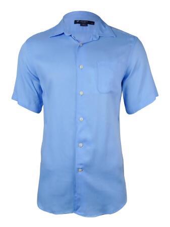 Cremieux Men's Solid Pique Buttoned Shirt - M