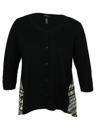 Style Co Women's Buttoned Down Detail Blouse - 0X