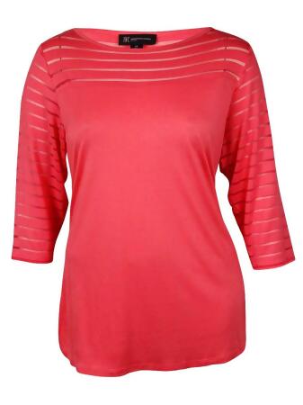 Inc International Concept Women's Illusion Stripe Top - 0X