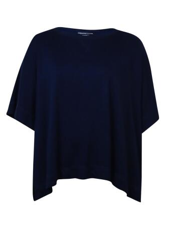 American Living Women's Crewneck Sweater Poncho - M