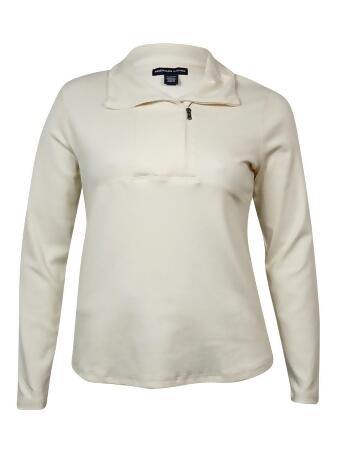 American Living Women's Asymmetrical Half-Zip Sweater - XL