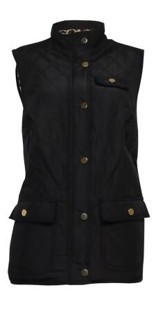 Charter Club Women's Quilted Sleeveless Snap Button Vest - S