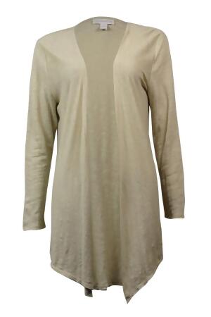 Charter Club Women's Solid Line Open-Front Cardigan - XL