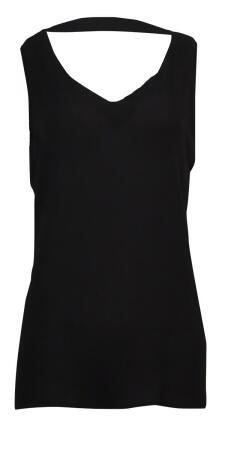 Ny Collection Women's Cowl-Back Sheer Crepe Top - M