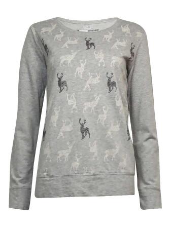 Style Co Women's Cozy Comfort Reindeer Sweater - M
