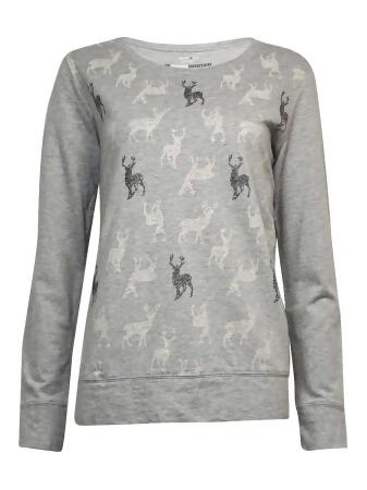 Style Co Women's Cozy Comfort Reindeer Sweater - XL