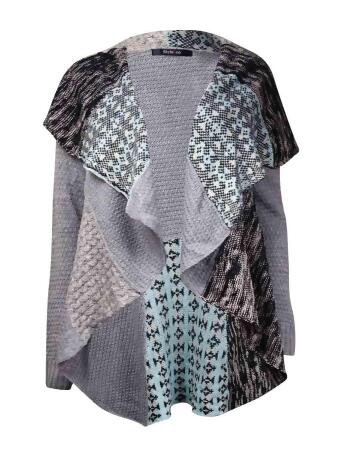 Style Co. Women's Printed Shawl Cardigan Sweater - S