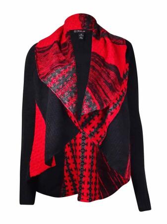 Style Co. Women's Printed Shawl Cardigan Sweater - XS