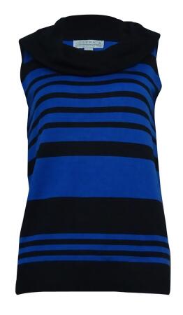 Joseph A. Women's Cowl Sleeveless Striped Sweater - S