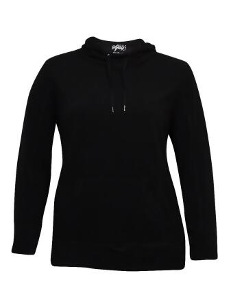 Style Co Women's Fleece Kangaroo Pocket Sweater - 0X