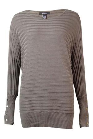 Alfani Women's Button-Trim Dolman Rib-Knit Sweater - PL