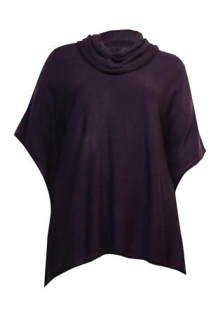 Karen Scott Women's Detachable Cowl Neck Poncho Sweater - L/XL