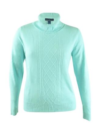 Karen Scott Women's Long Sleeve Cable Detail Sweater - XXL