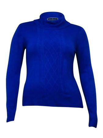 Karen Scott Women's Long Sleeve Cable Detail Sweater - XL