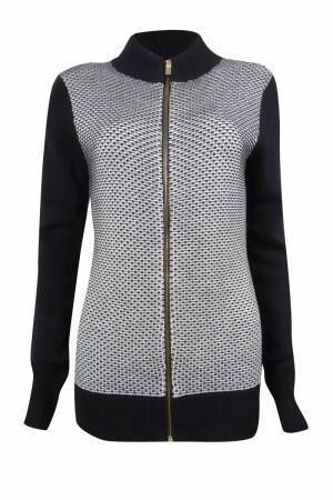 Charter Club Women's Textured Zip-Front Sweater - PXS