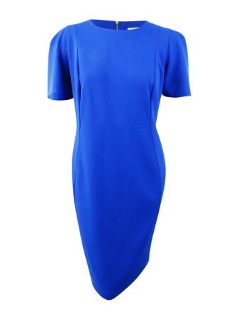 UPC 193623853297 product image for Calvin Klein Women's Seamed Scuba Crepe Sheath Dress - 2 | upcitemdb.com
