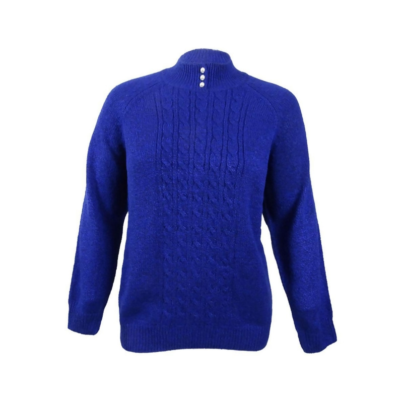 karen scott cable knit sweater