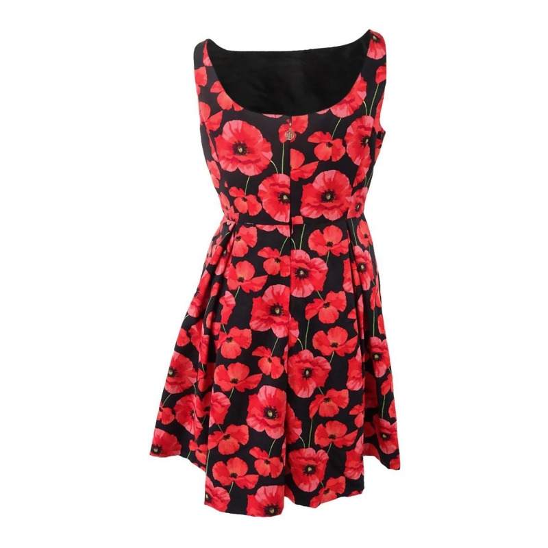 tommy hilfiger red and black dress