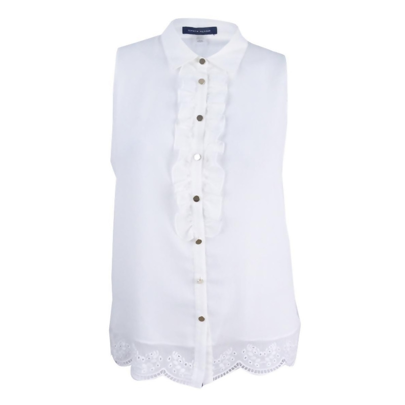 tommy hilfiger ruffle blouse