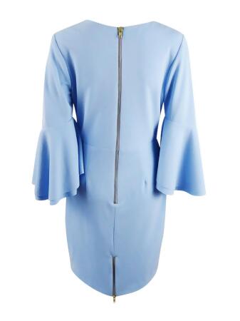 Betsy & Adam Women's Petite Bell-Sleeve Sheath Dress alternate image
