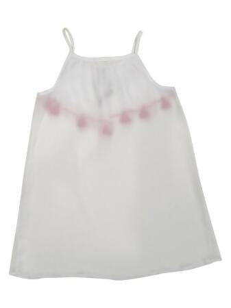 Jessica Simpson Big Girls Tassel-Trim Coverup Dress Swim Cover-Up (8, White) alternate image