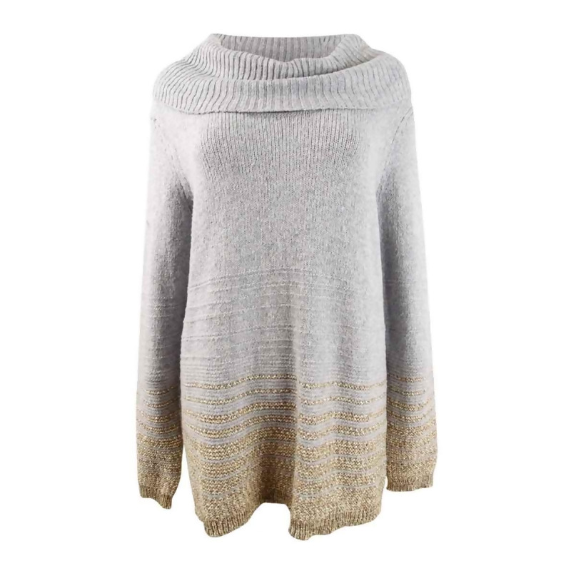 heather grey turtleneck sweater