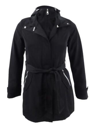 Nautica Navy Seas Hooded Belted Raincoat outlet