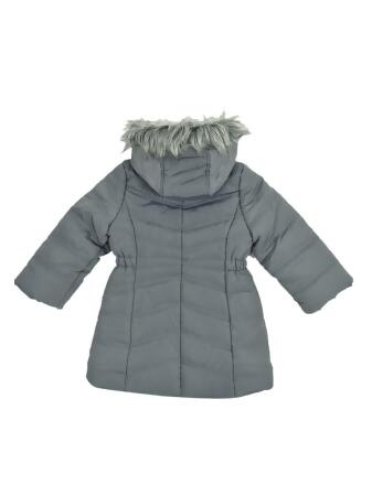 Calvin Klein Toddler Girls Aerial Hooded Jacket (3T, Dark Grey) alternate image