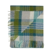 Bronte by Moon Green Wool 'shetland Melbourne' Throw Bronte by Moon Green Wool 'shetland Melbourne' Throw