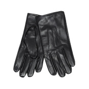 The Collection Black Leather Touch Screen Gloves, Men's, Size: S/M The Collection Black Leather Touch Screen Gloves, Men's, Size: S/M
