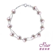 Jstar 璽星珠寶-天然彩珠珍珠K金手鍊(雙條)-浪漫紫 Jstar 璽星珠寶-天然彩珠珍珠K金手鍊(雙條)-浪漫紫