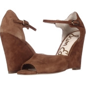 Women's Sam Edelman Raven Ankle Strap Peep Toe Wedge Pumps Saddle 6.5US/36.5EU Display Women's Sam Edelman Raven Ankle Strap Peep Toe Wedge Pumps Saddle 6.5US/36.5EU Display