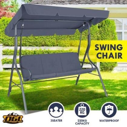 patio swing grey