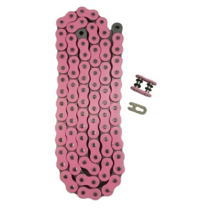 520 x 72 Heavy Duty Pink X-Ring Chain 520 Pitch x 72 Link XRing Master Link - All
