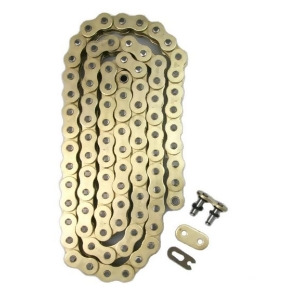 Gold 525x122 X-Ring Drive Chain Atv Motorcycle Mx 525 Pitch 122 Links - All