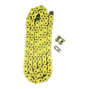 Yellow 530x108 X-Ring Drive Chain Motorcycle 530 Pitch 108 Links 8200# Tensile - All