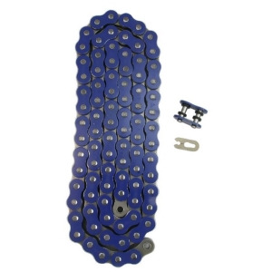 530X170 Heavy Duty Blue X-Ring Chain 530 Pitch x 170 Link XRing With Master Link - All