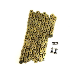 Gold 525x130 O-Ring Drive Chain Motorcycle 525 Pitch 130 Links 8200# Tensile - All
