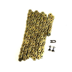 Gold 525x126 O-Ring Drive Chain Motorcycle 525 Pitch 126 Links 8200# Tensile - All
