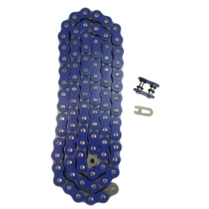 Blue 530x120 X-Ring Drive Chain Motorcycle 530 Pitch 120 Links 8200# Tensile - All