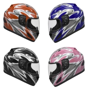 Raider Full Face Motorcycle Helmet Street Bike Helmet Dot Approved - S