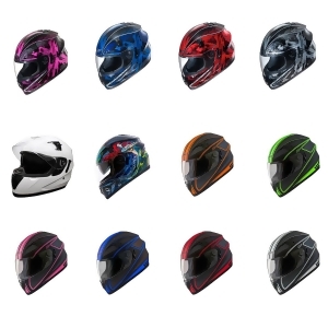 Adult Fulmer Motorcycle Helmet Full Face Helmet w/ iShade Dot/ece Approved Af62b - S
