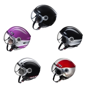 Adult Fulmer Motorcycle Helmet Open Face Helmet Dot/ece Approved Urban Pilot U10 - 2XL
