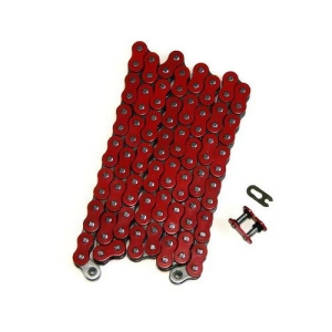 Red 525x108 O-Ring Drive Chain Motorcycle 525 Pitch 108 Links 8200# Tensile - All