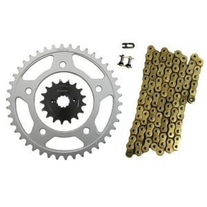 Gold 525x122 O-Ring Drive Chain 17/41 Sprockets Honda Shadow 750 Ace Vt750 - All