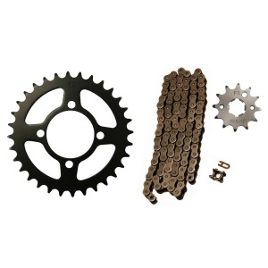 Natural 520x74 Drive Chain 12/32 Sprockets 2004-2013 Yamaha Grizzly 125 Yfm125 - All